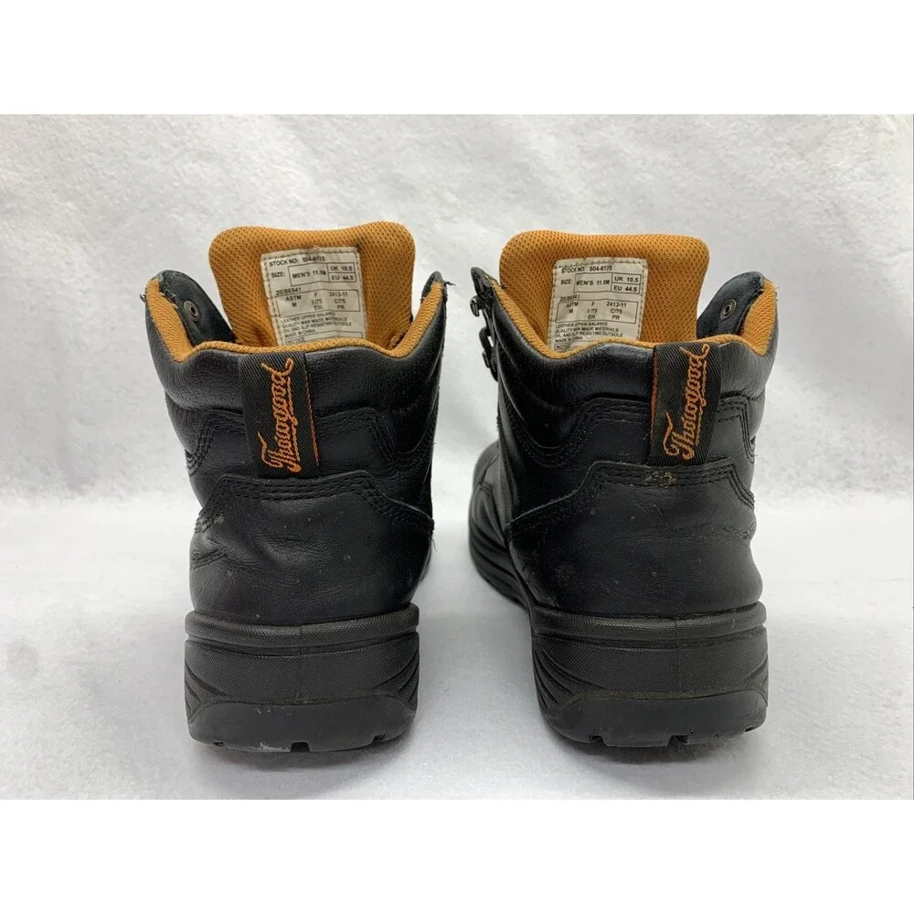 Thorogood Steel Toe Work Boots 804-6135 Men's 11.5 M Black Well Loved